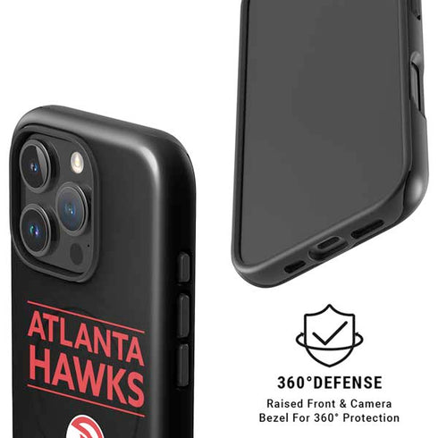 NBA Atlanta Hawks Standard - Black iPhone 16 Pro Magsafe Impact Case